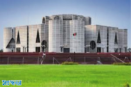 সংসদের দক্ষিণ প্লাজায় প্রধানমন্ত্রী ও মন্ত্রীদের শপথ অনুষ্ঠান