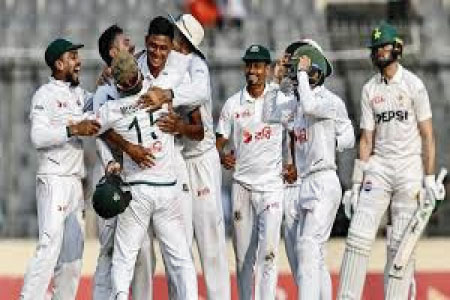 পাকিস্তানকে হোয়াইটওয়াশ : টেস্ট র‌্যাঙ্কিংয়ে ইতিহাস বাংলাদেশ